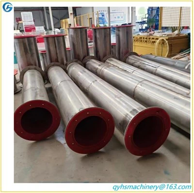 Tubo resistente all'usura in poliuretano rivestito in acciaio